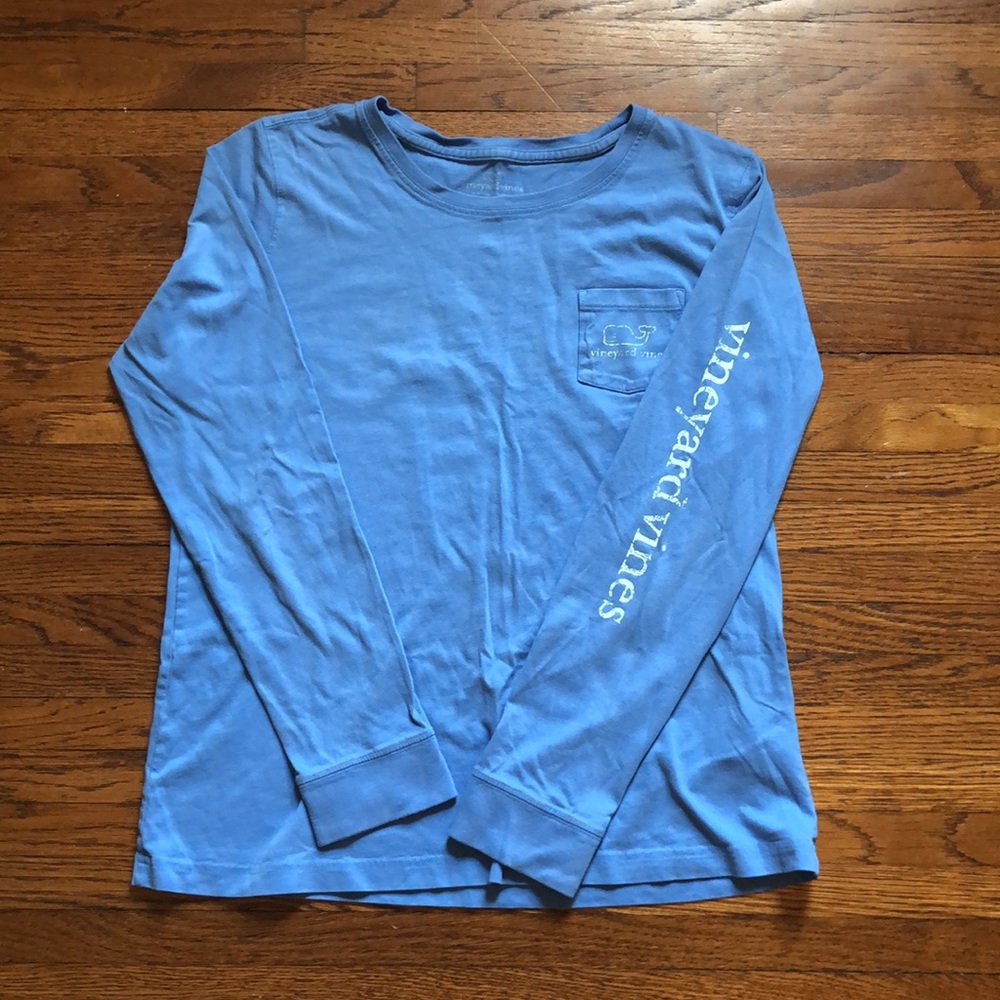 Light Blue Vineyard Vines Long Sleeve